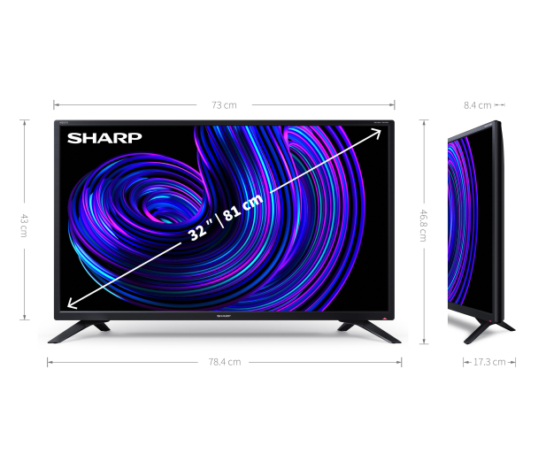 Sharp 32EE2E HD Ready Smart LED TV - 1373502 - zdjęcie 4